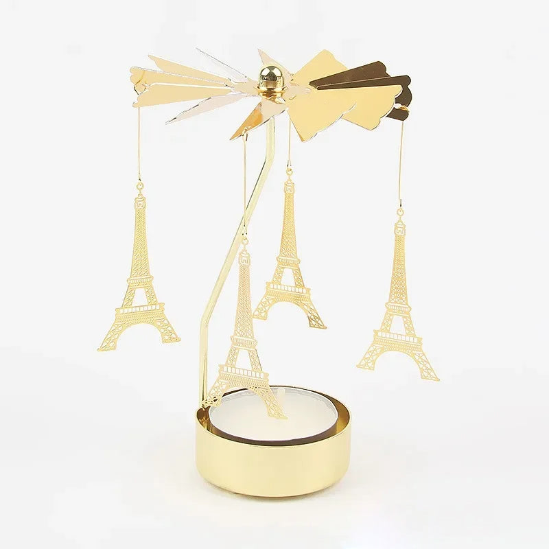 Rotating Carousel Tea Light Holder