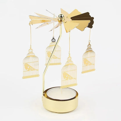 Rotating Carousel Tea Light Holder