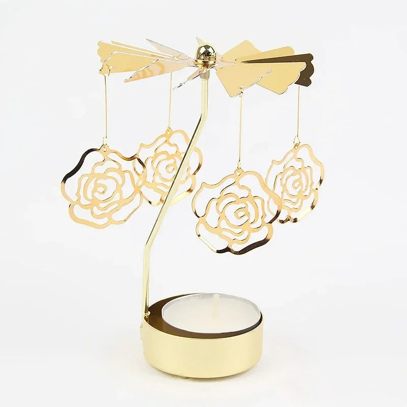 Rotating Carousel Tea Light Holder