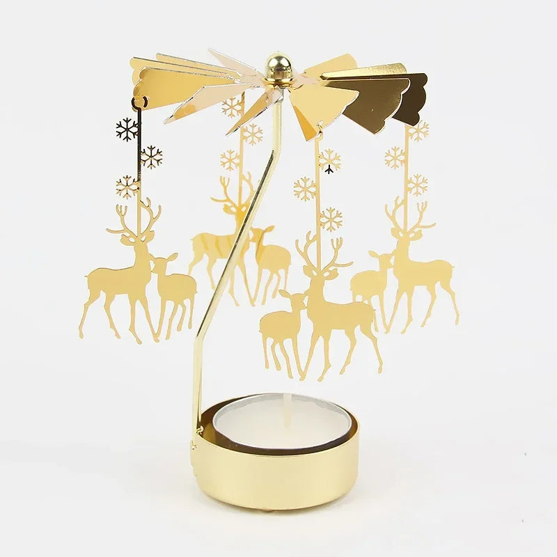 Rotating Carousel Tea Light Holder