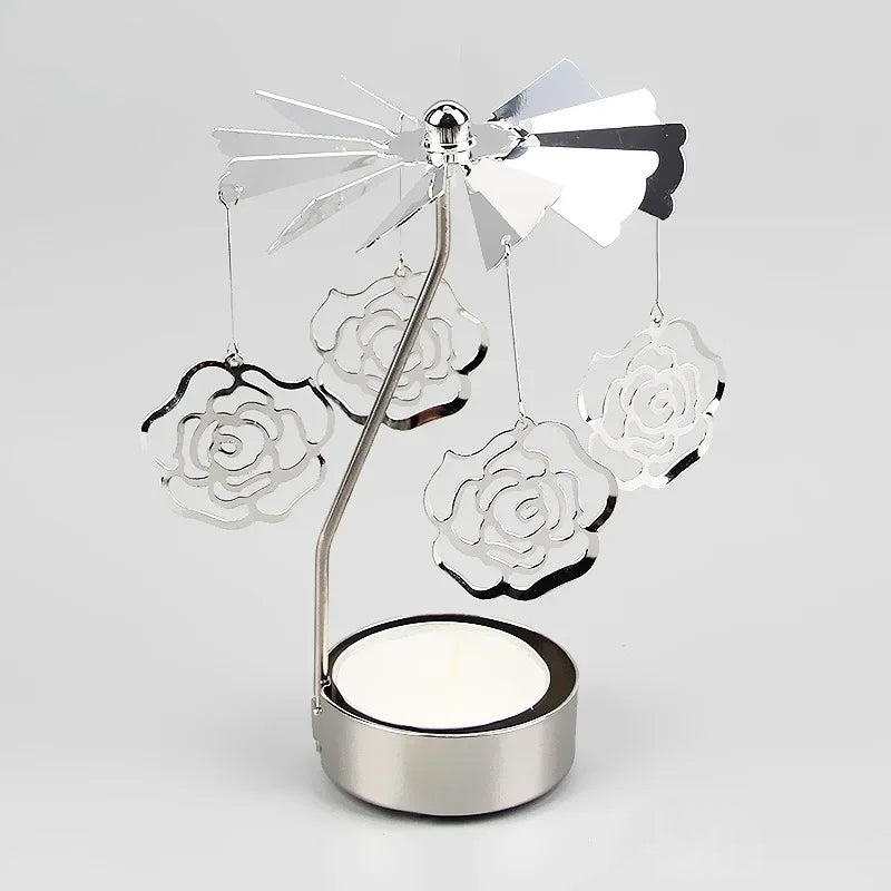 Rotating Carousel Tea Light Holder