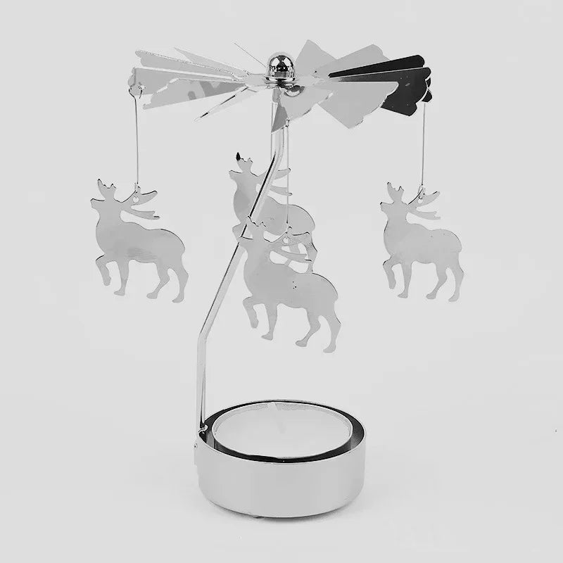 Rotating Carousel Tea Light Holder