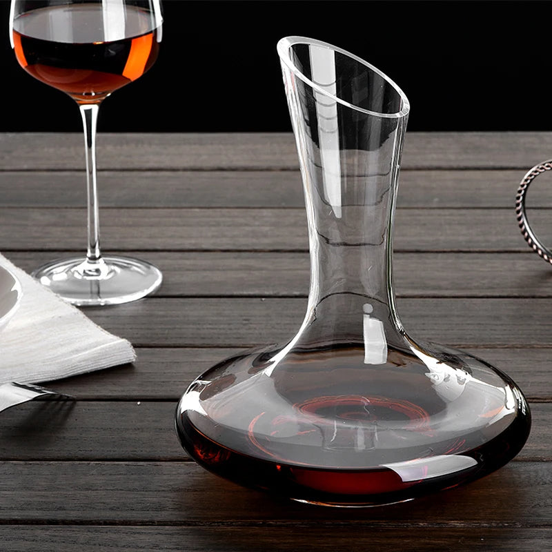 Crystal Glass Wine Decanter - 1100ml