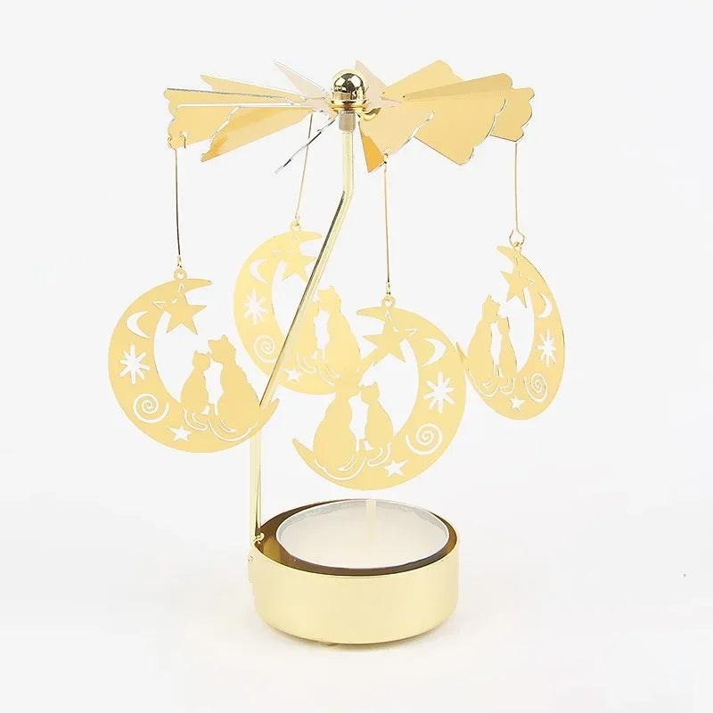 Rotating Carousel Tea Light Holder