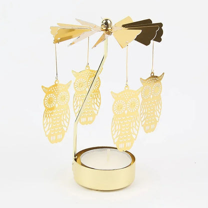 Rotating Carousel Tea Light Holder