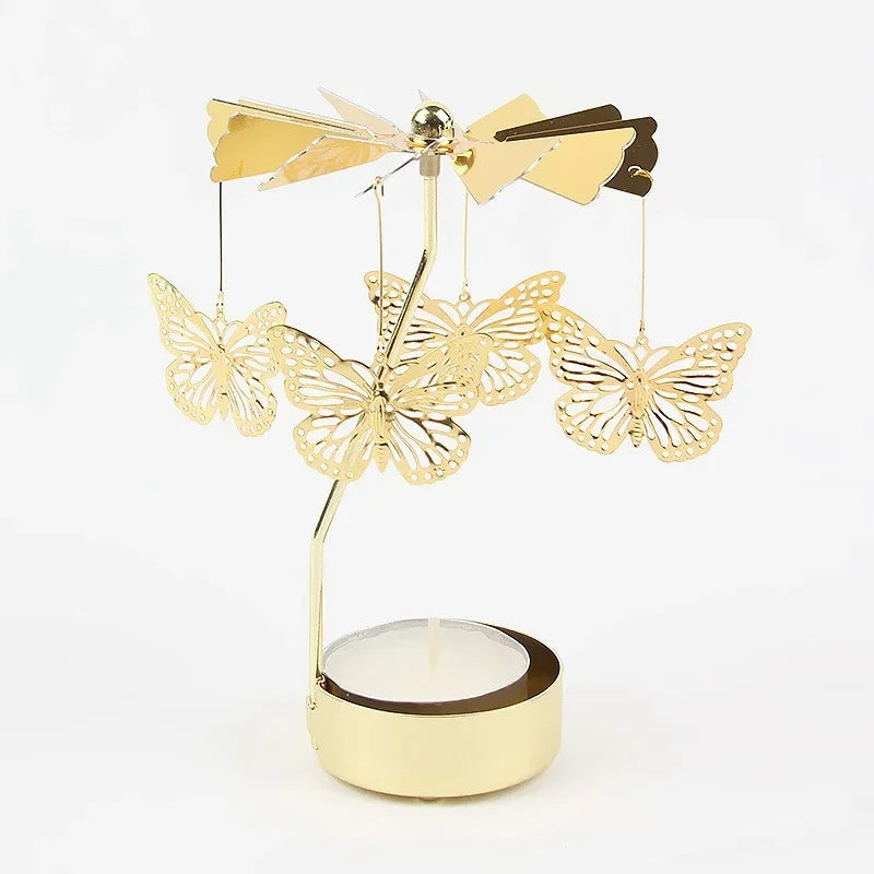 Rotating Carousel Tea Light Holder