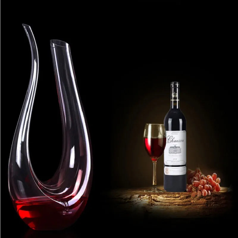 Handmade Crystal Wine Decanter - Large 1500ml Capacity