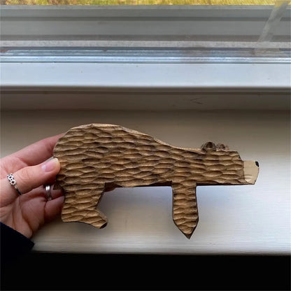 Wooden Bear Door Topper