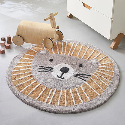 Children's Bedroom Circular Rugs - Animal Themed