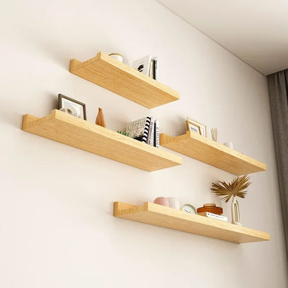 Nordic Wooden Floating Shelves - No Ugly Brackets