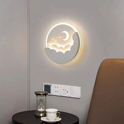 LED Moon Cloud Wall Lamp - Perfect Children's Room Decoration