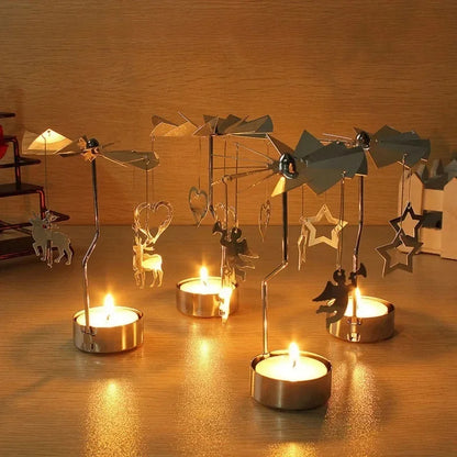 Rotating Carousel Tea Light Holder