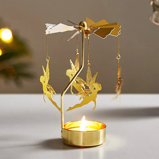 Rotating Carousel Tea Light Holder