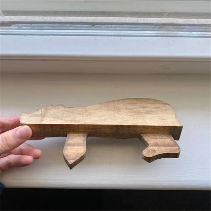 Wooden Bear Door Topper