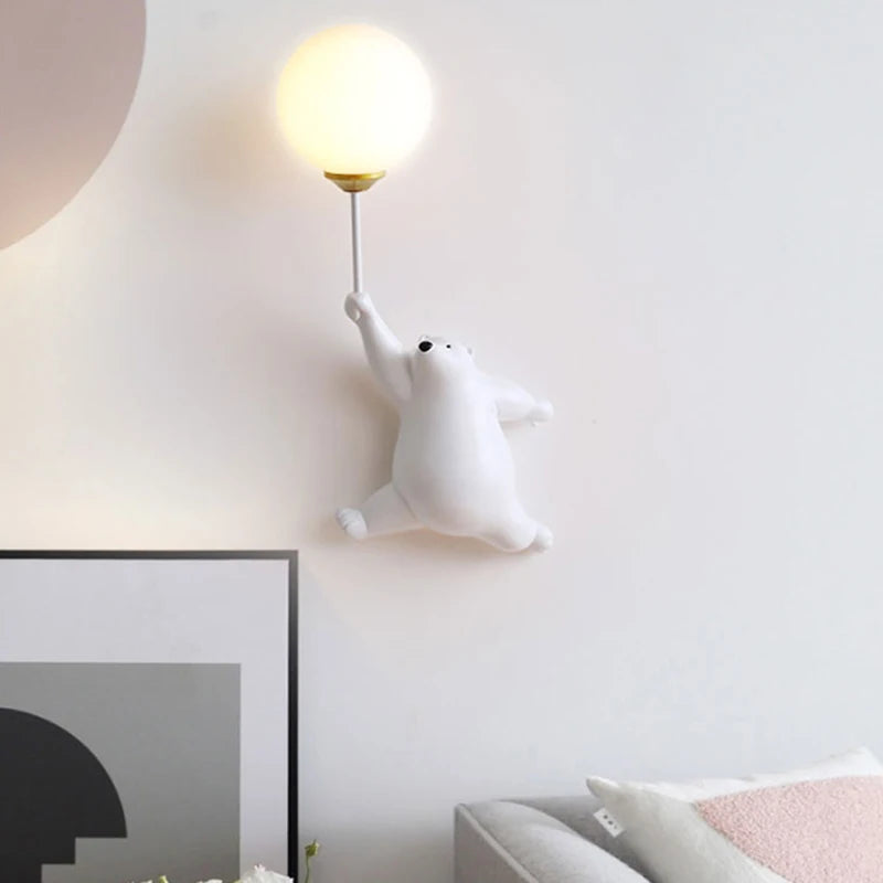 Balloon Bear Wall Light