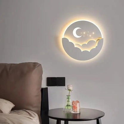 LED Moon Cloud Wall Lamp - Perfect Children's Room Decoration