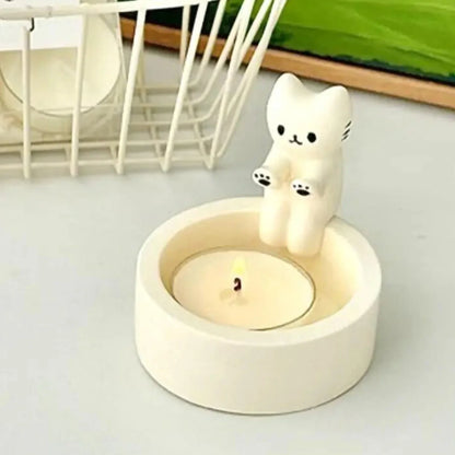 Kitten Candle Holder - Warm Up Those Paws