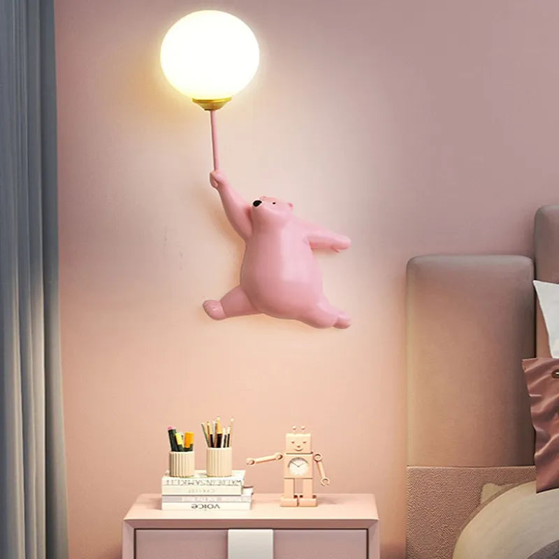 Balloon Bear Wall Light