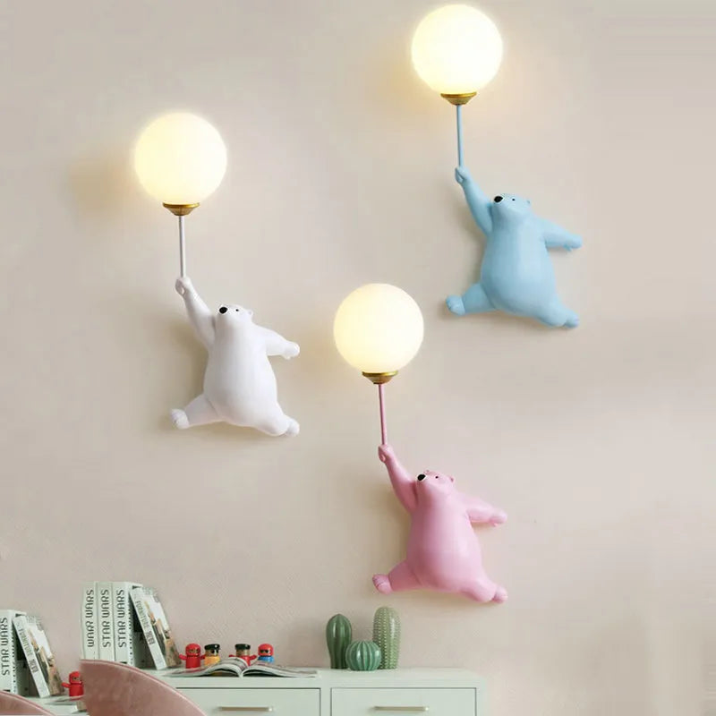 Balloon Bear Wall Light