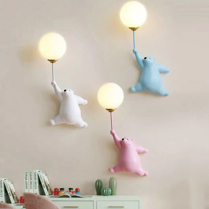 Balloon Bear Wall Light