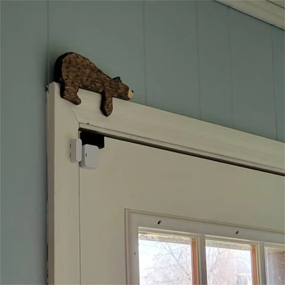 Wooden Bear Door Topper