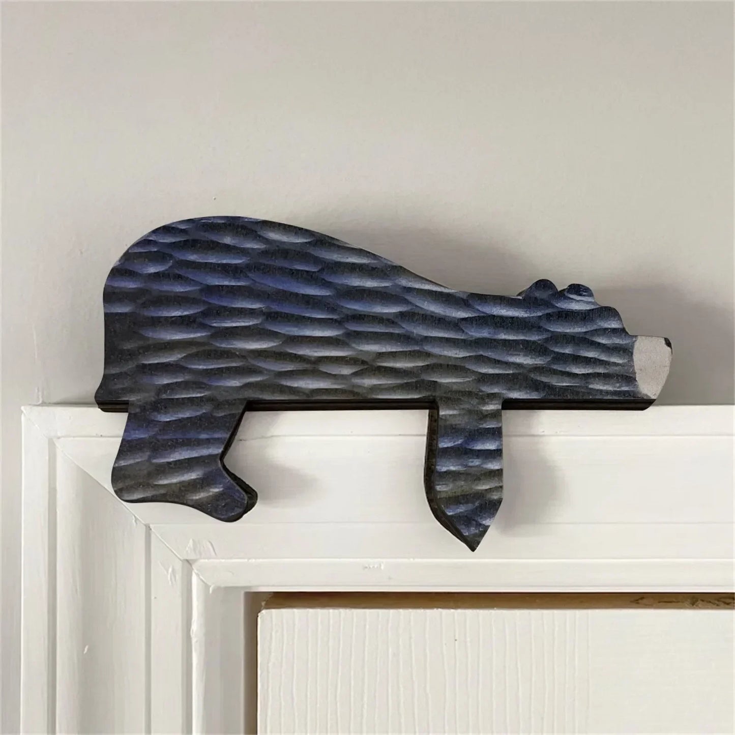 Wooden Bear Door Topper