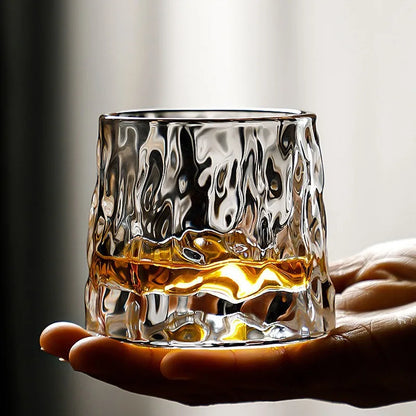 Chunky Rotating Whisky Glass - Three Styles