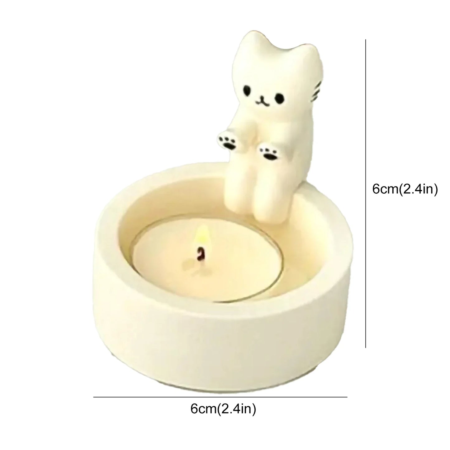 Kitten Candle Holder - Warm Up Those Paws