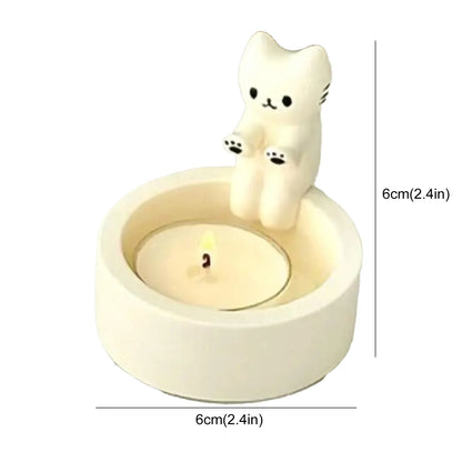 Kitten Candle Holder - Warm Up Those Paws