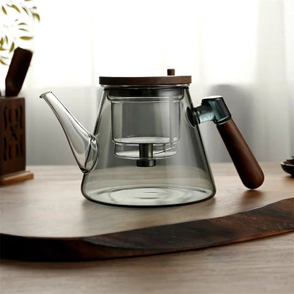 Ben Russel Design One Click Tea Infuser - Wooden Lid & Handle