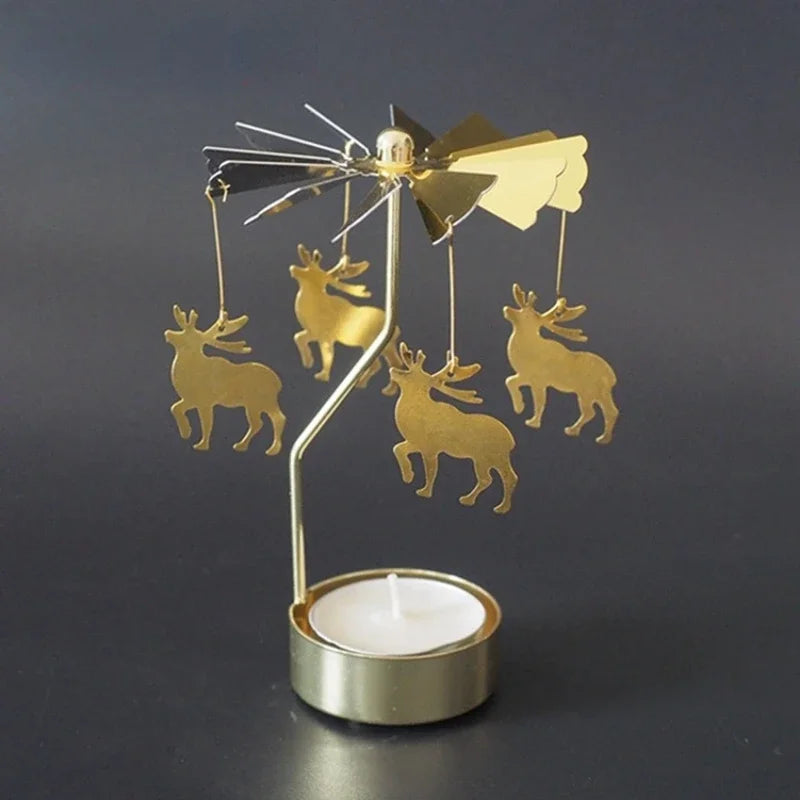 Rotating Carousel Tea Light Holder