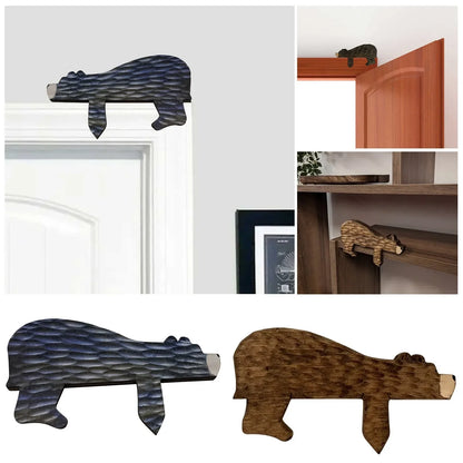 Wooden Bear Door Topper